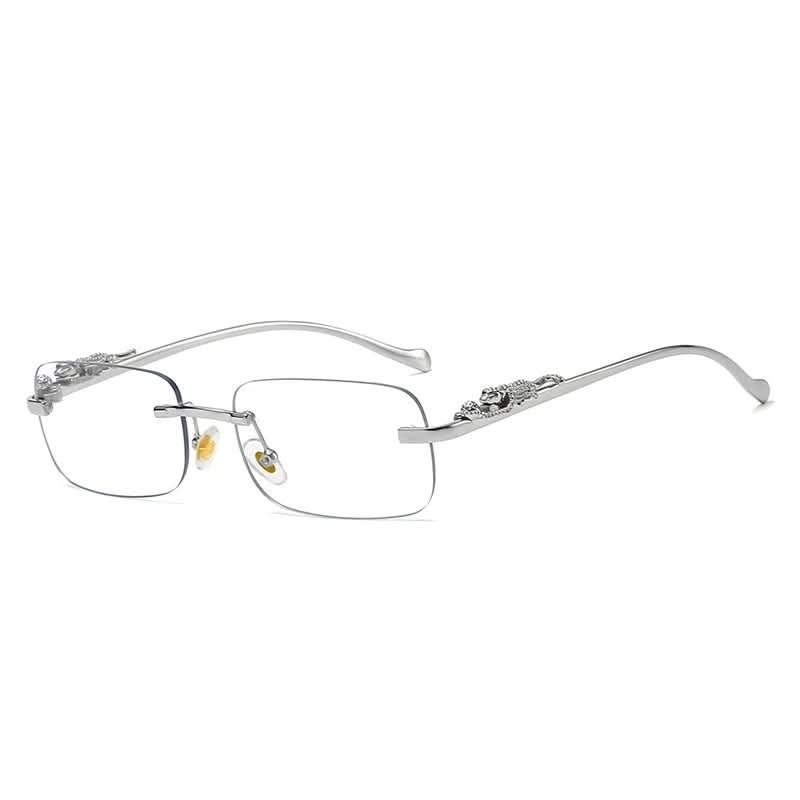 Norvo | Rimless Leopard Head Solbriller med UV400 Beskyttelse