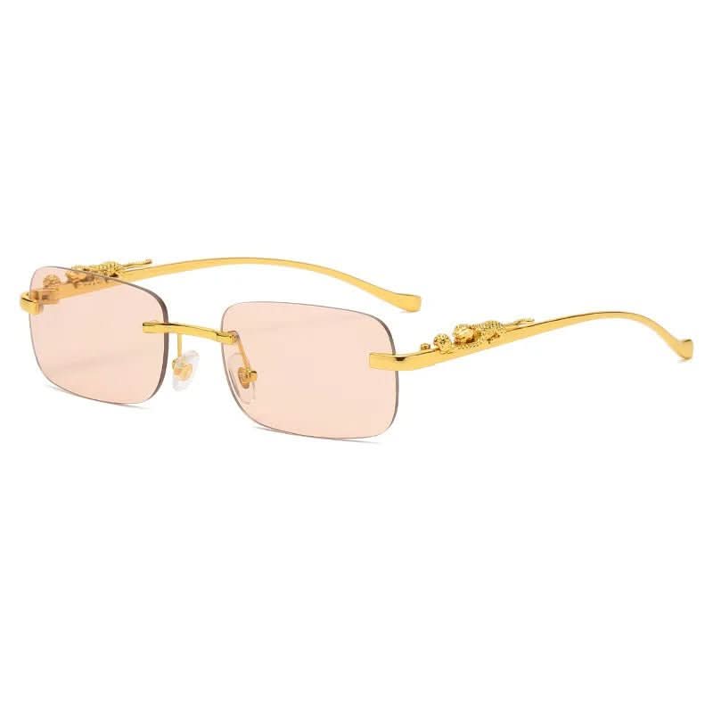 Norvo | Rimless Leopard Head Solbriller med UV400 Beskyttelse