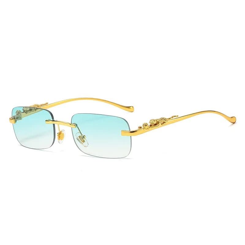 Norvo | Rimless Leopard Head Solbriller med UV400 Beskyttelse