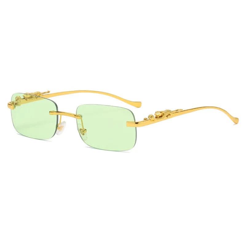 Norvo | Rimless Leopard Head Solbriller med UV400 Beskyttelse