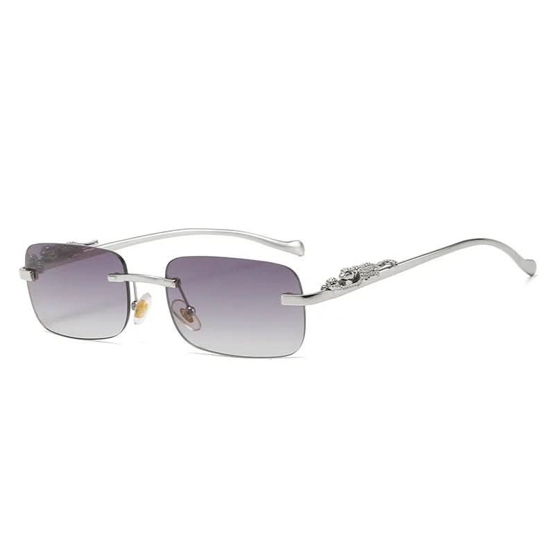 Norvo | Rimless Leopard Head Solbriller med UV400 Beskyttelse