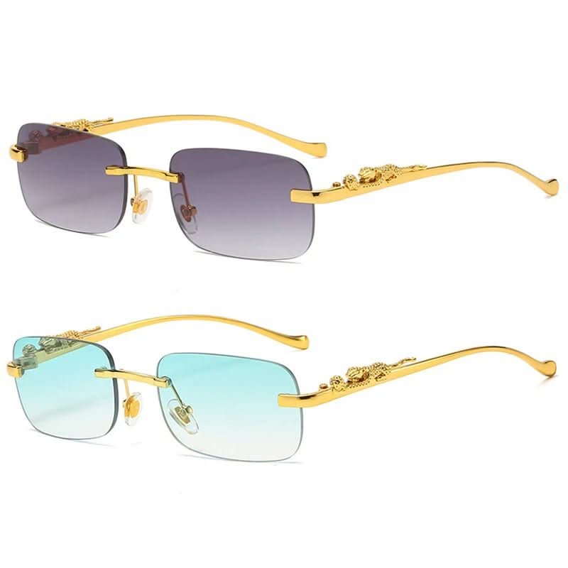 Norvo | Rimless Leopard Head Solbriller med UV400 Beskyttelse