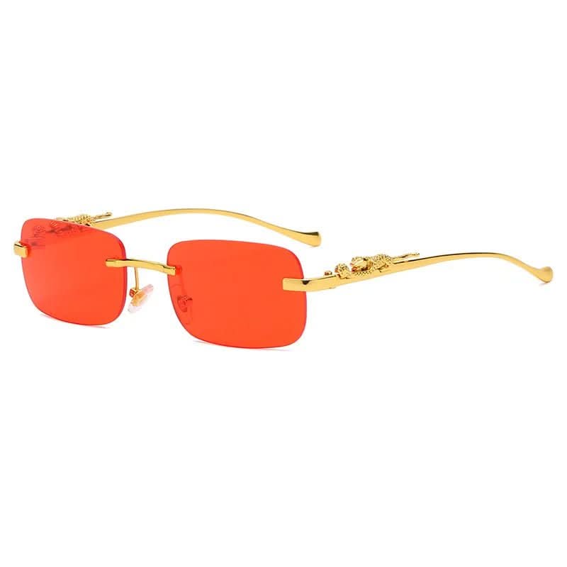 Norvo | Rimless Leopard Head Solbriller med UV400 Beskyttelse