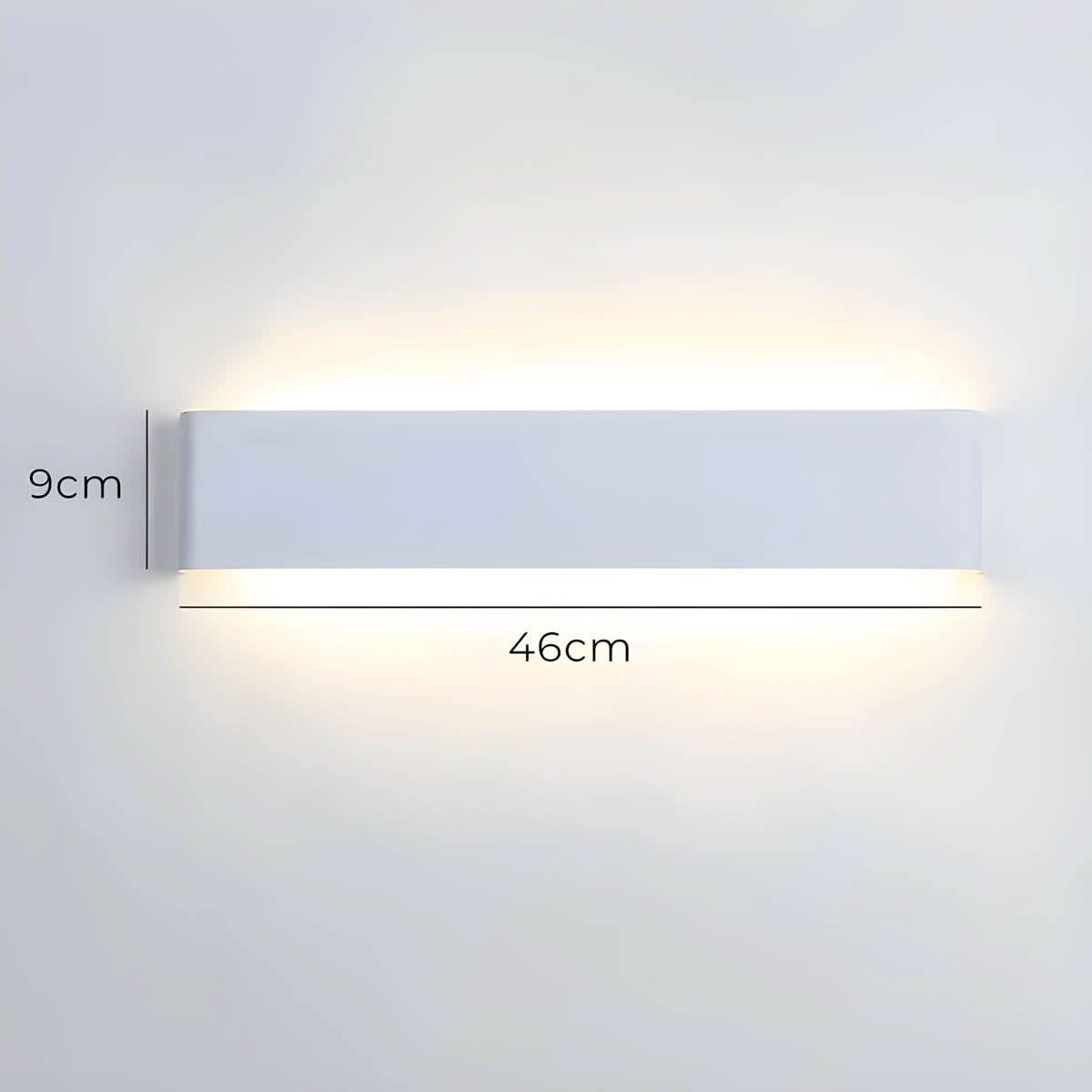 Norvo | Moderne LED Vegglampe – Elegant Aluminium & Glass Design