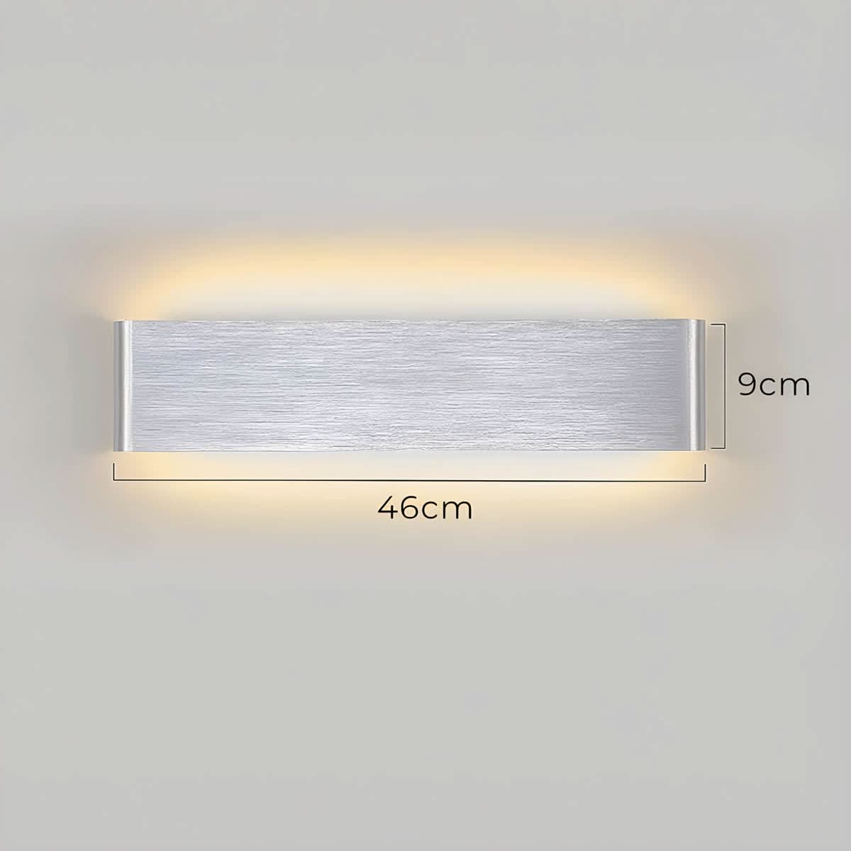 Norvo | Moderne LED Vegglampe – Elegant Aluminium & Glass Design