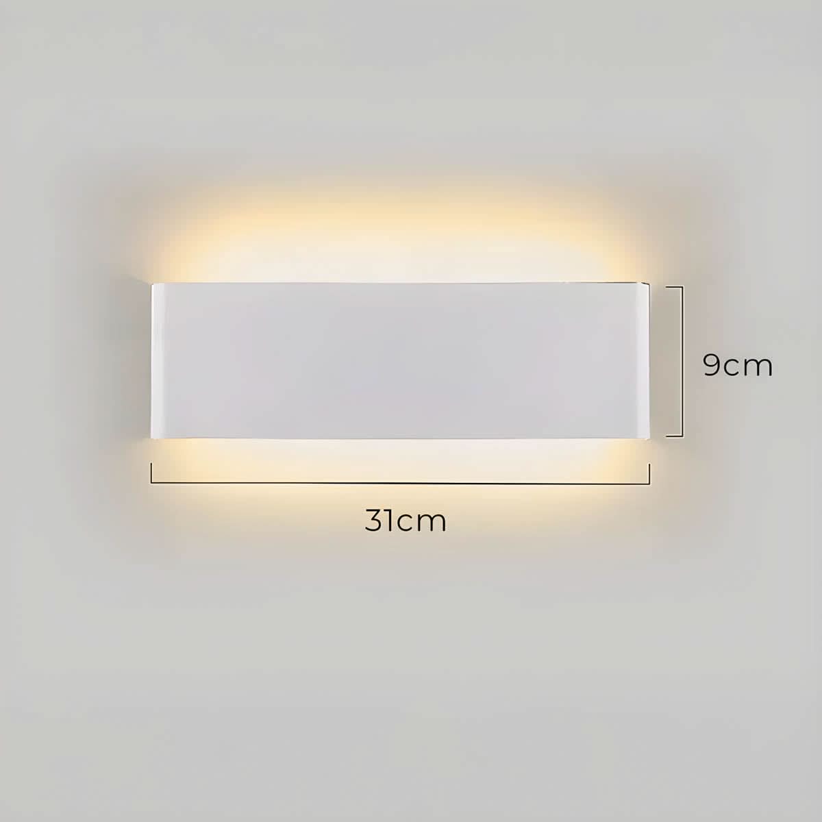 Norvo | Moderne LED Vegglampe – Elegant Aluminium & Glass Design