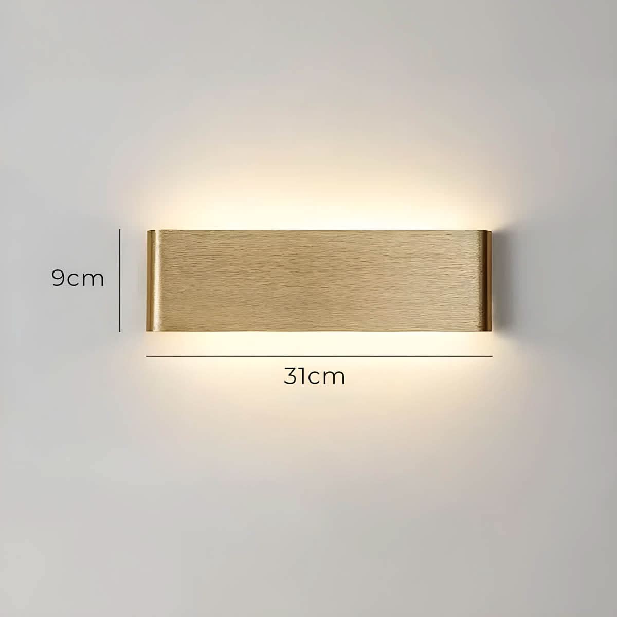 Norvo | Moderne LED Vegglampe – Elegant Aluminium & Glass Design