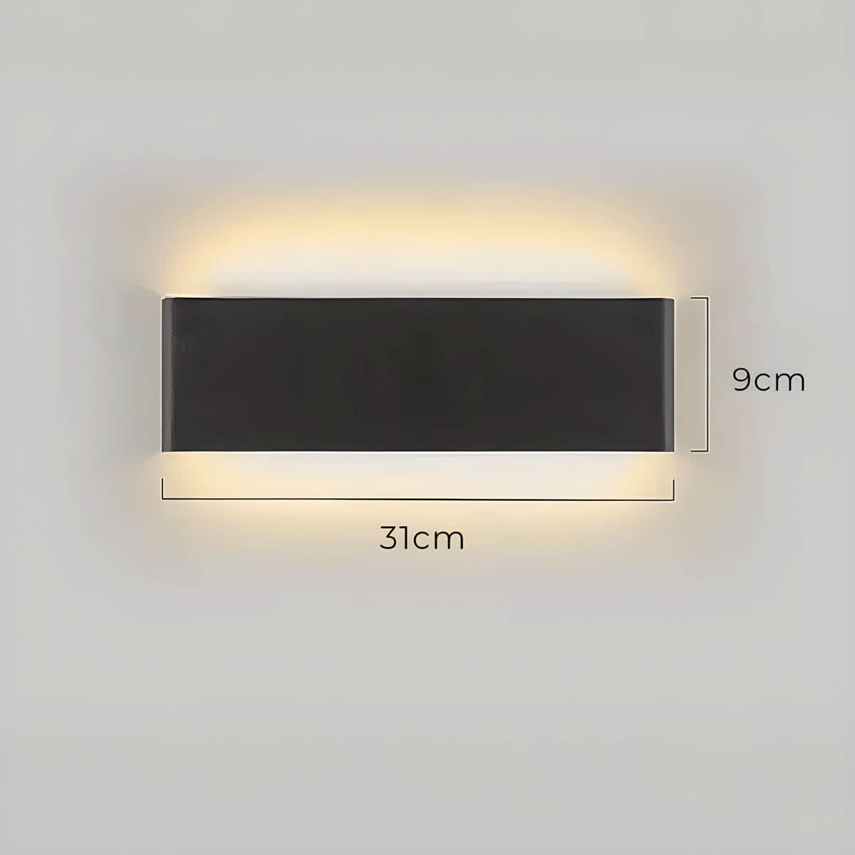 Norvo | Moderne LED Vegglampe – Elegant Aluminium & Glass Design