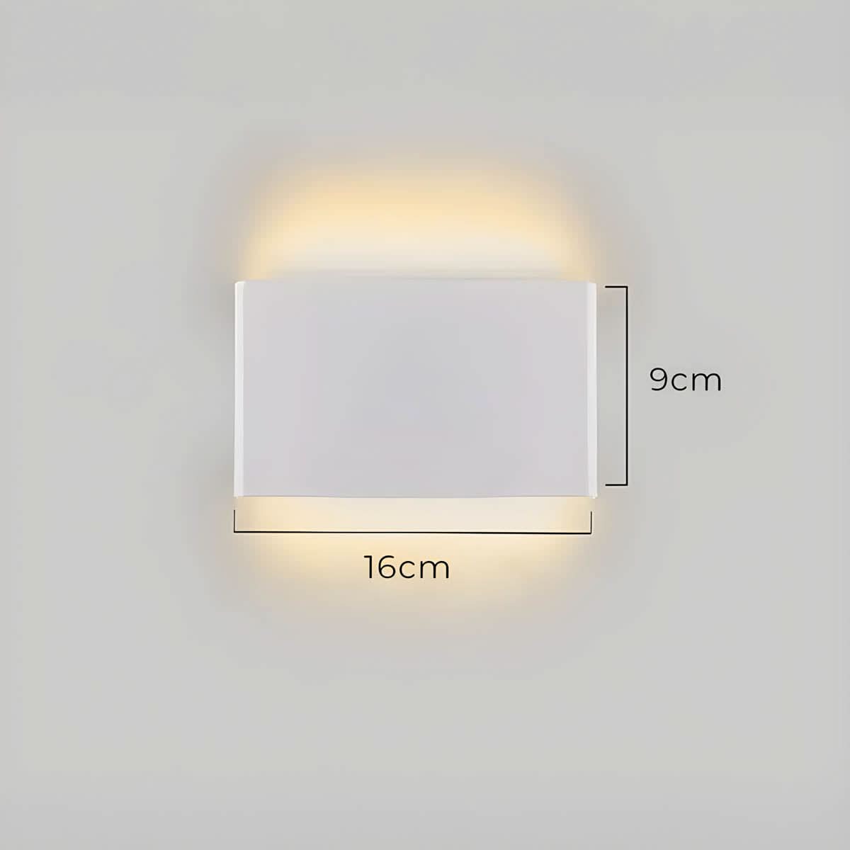 Norvo | Moderne LED Vegglampe – Elegant Aluminium & Glass Design