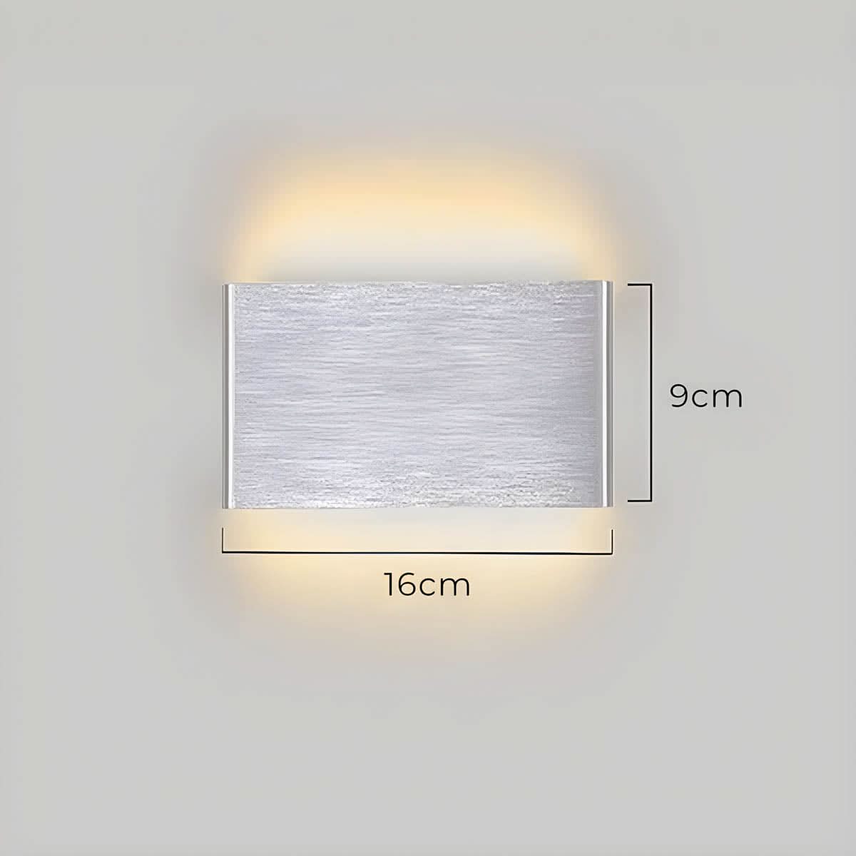 Norvo | Moderne LED Vegglampe – Elegant Aluminium & Glass Design