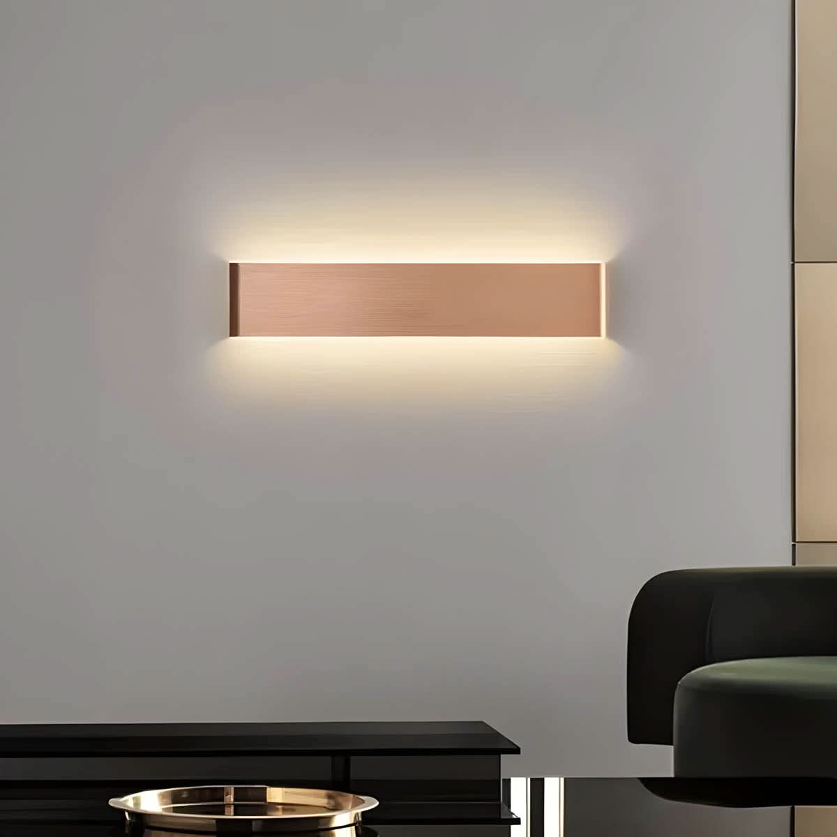 Norvo | Moderne LED Vegglampe – Elegant Aluminium & Glass Design