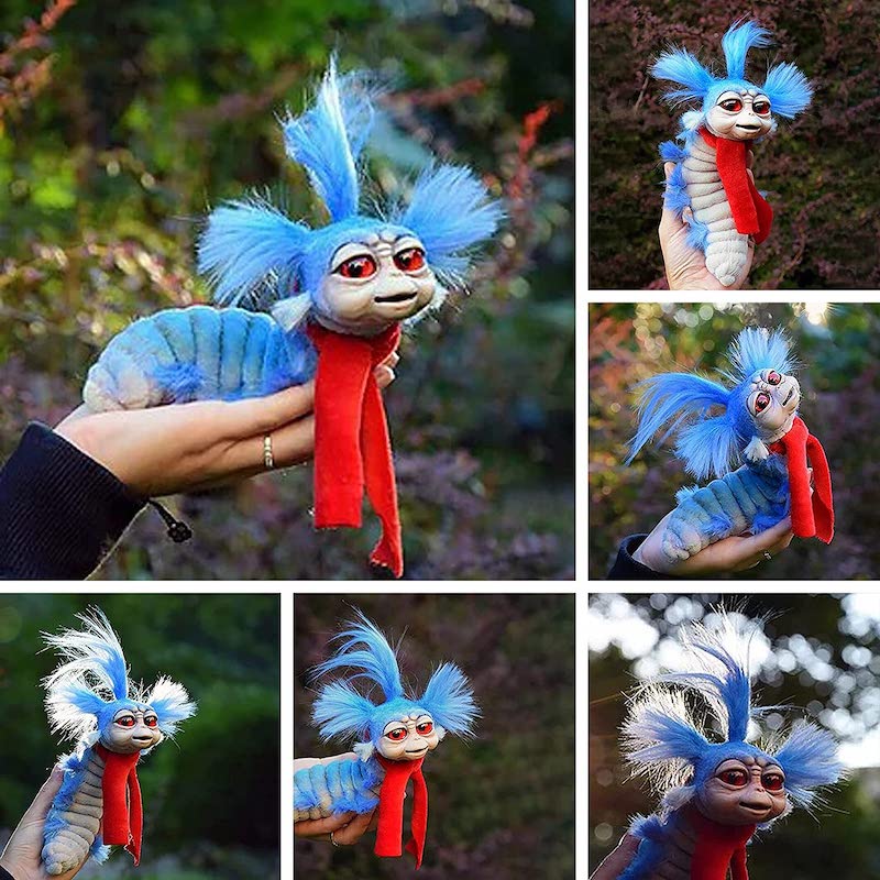 Norvo | Labyrint Plush Doll Maze Worm Rødt Hår Stor Mund Monster Dyr Plush Doll Leketøy Søtt Morsomt Gave Plush Doll Hjem Decor