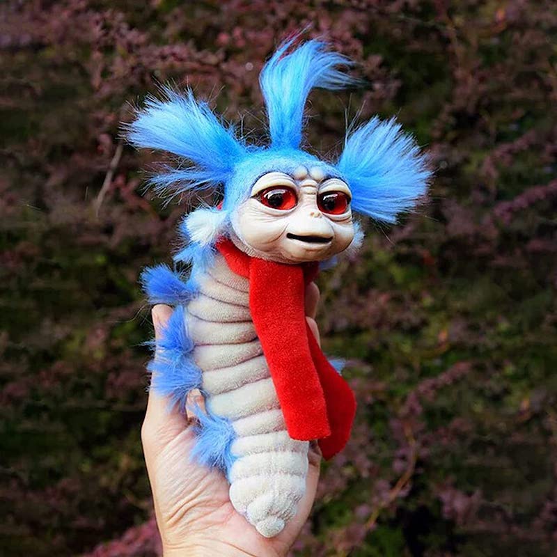 Norvo | Labyrint Plush Doll Maze Worm Rødt Hår Stor Mund Monster Dyr Plush Doll Leketøy Søtt Morsomt Gave Plush Doll Hjem Decor