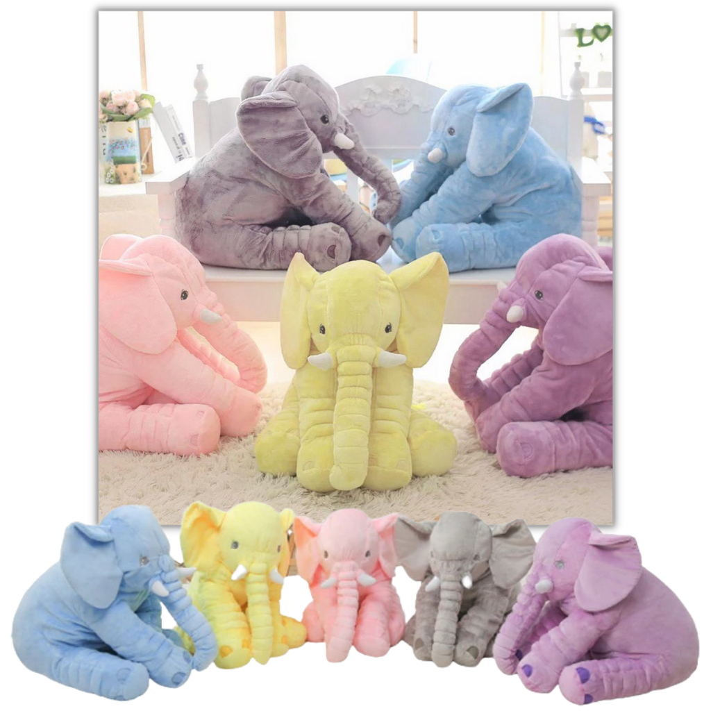 Stor baby elefant plysj pute