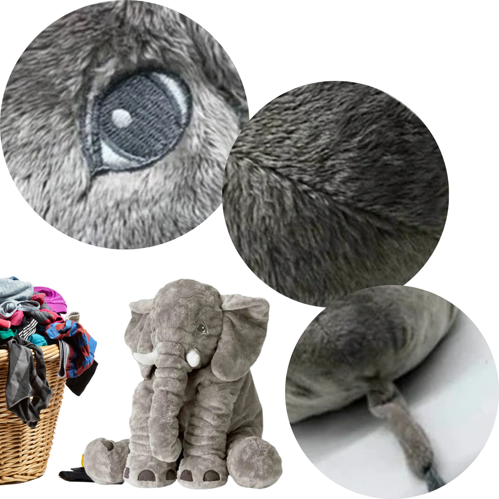 Stor baby elefant plysj pute
