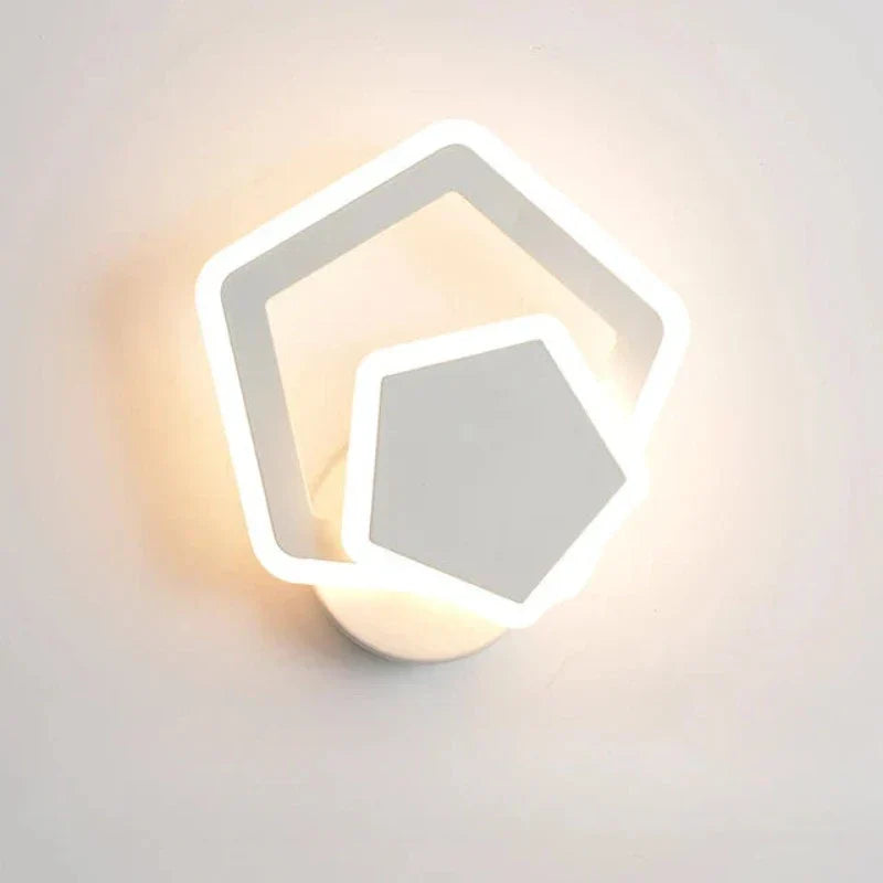 Norvo | Moderne hjerteformet vegglampe med LED-belysning – Romantisk vegglampe for soverom og stue