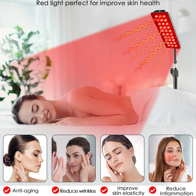 GlowWave | Rødt Lysterapi Panel | Dyp Healing | Belyser Smerte og Stress