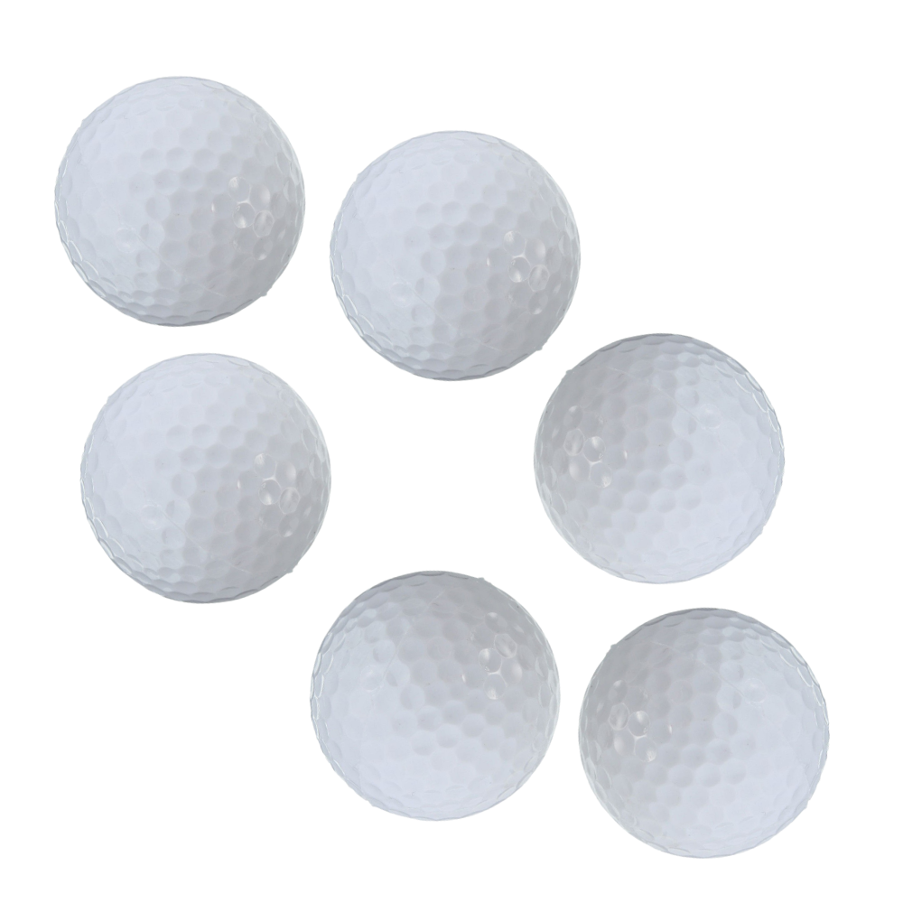 Pakke med 6 golfballer med LED-lys