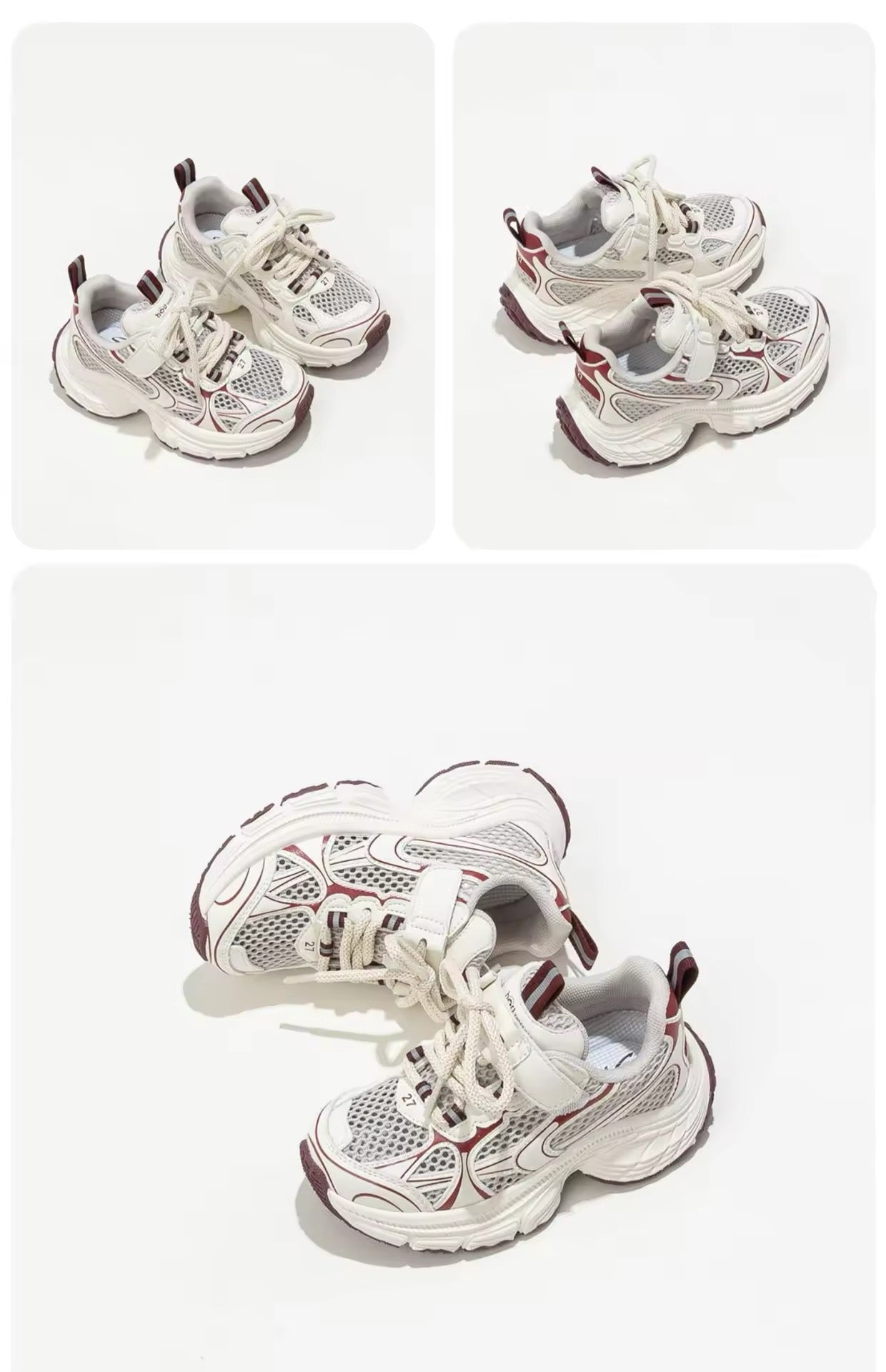 Norvo | Lettvekts Unisex Barn Sneakers Svart/Hvit – Pustende Slip-On Sportsko med Rutsjebeskyttelse