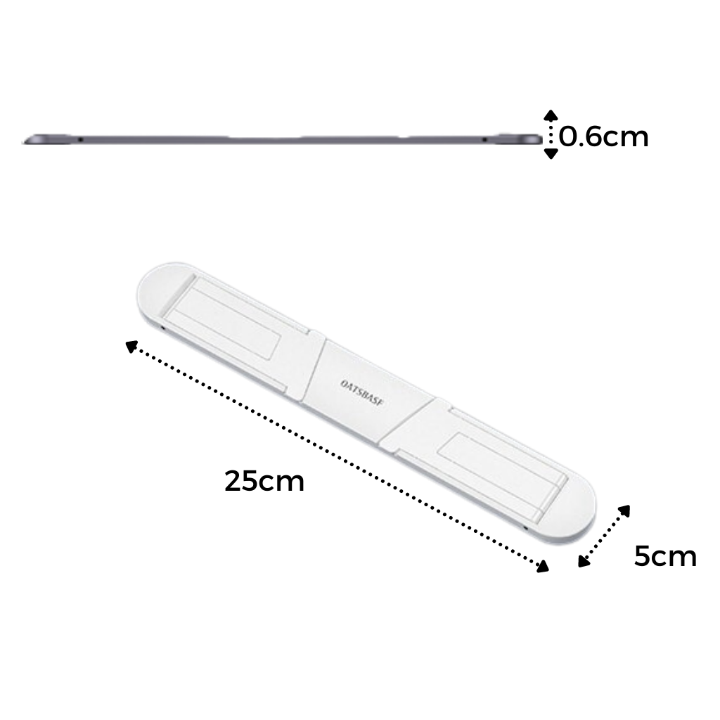 Lett usynlig aluminiumsholder for laptop