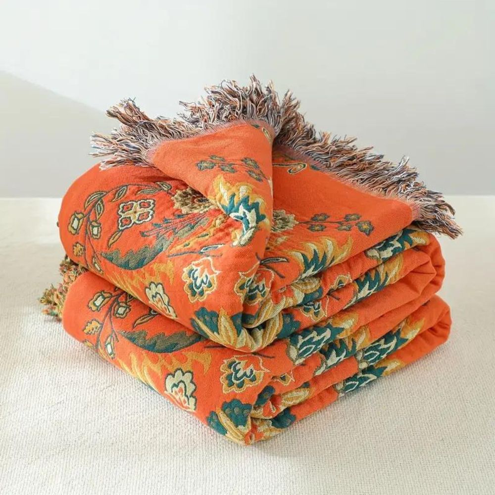 Norvo | Reversibel teppe i Marigold design for koselig varme