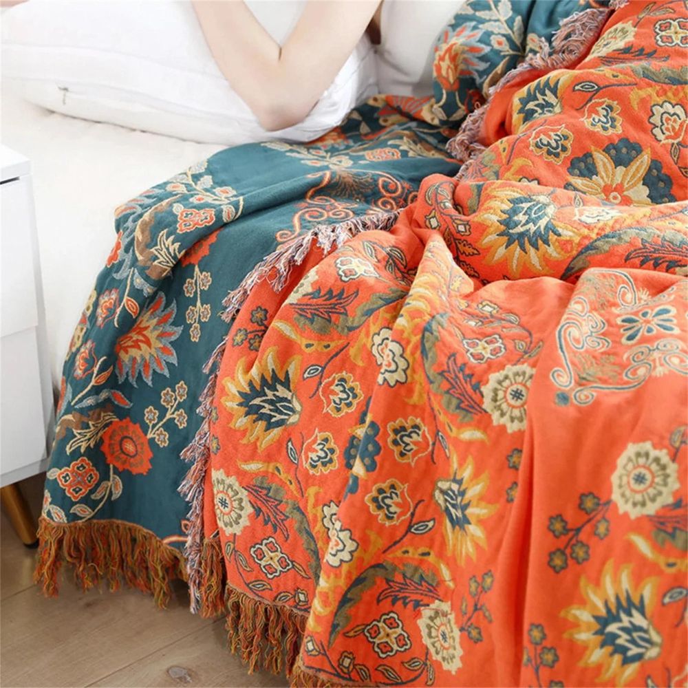 Norvo | Reversibel teppe i Marigold design for koselig varme