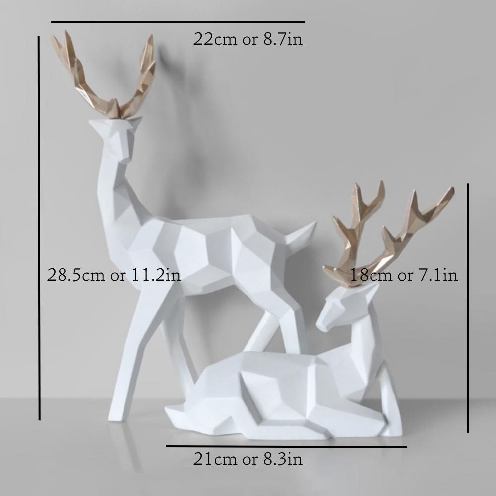 Norvo | Geometrisk Hjorte Statuett