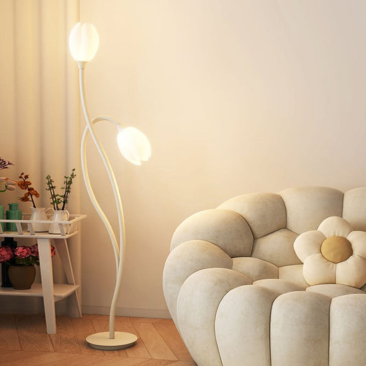 Norvo | Moderne Blomster Gulvlampe med G9 Kontakt