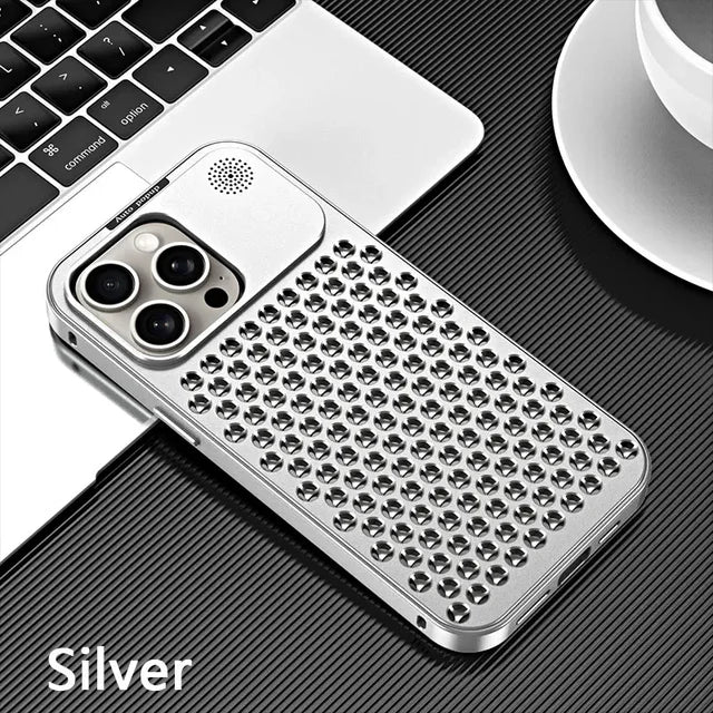 Norvo | Pustende Parfyme Aluminiumlegering Varmeavledning Telefondeksel For iPhone 12 13 14 15 Pro Max Plus Avtakbart Deksel