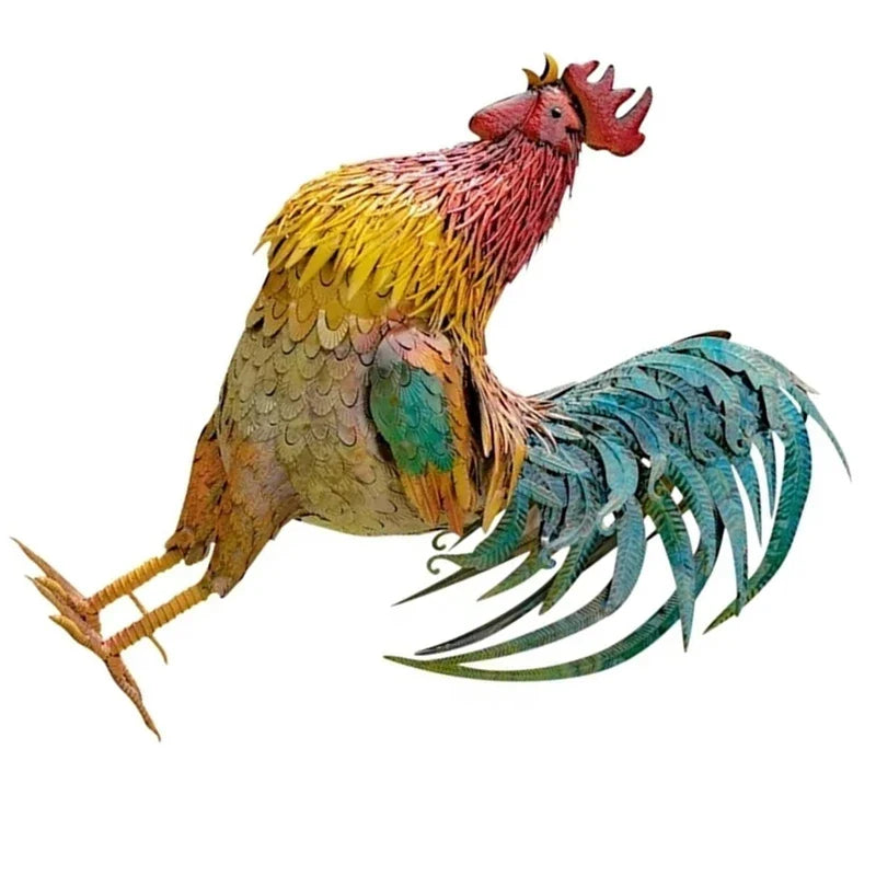 RoosterPatriot - Hane-skulptur for verandaen