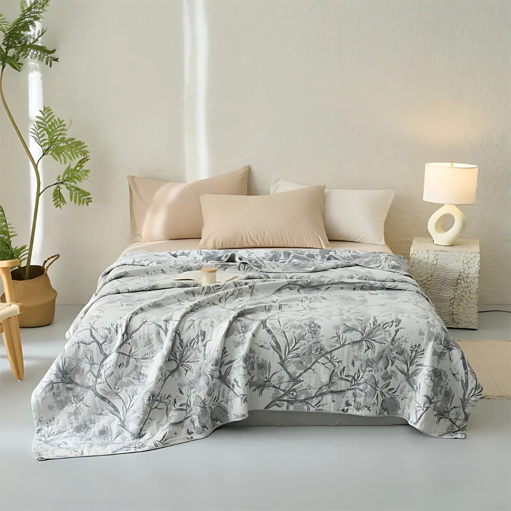 Norvo | Mirel All-Season Cotton Floral Blanket