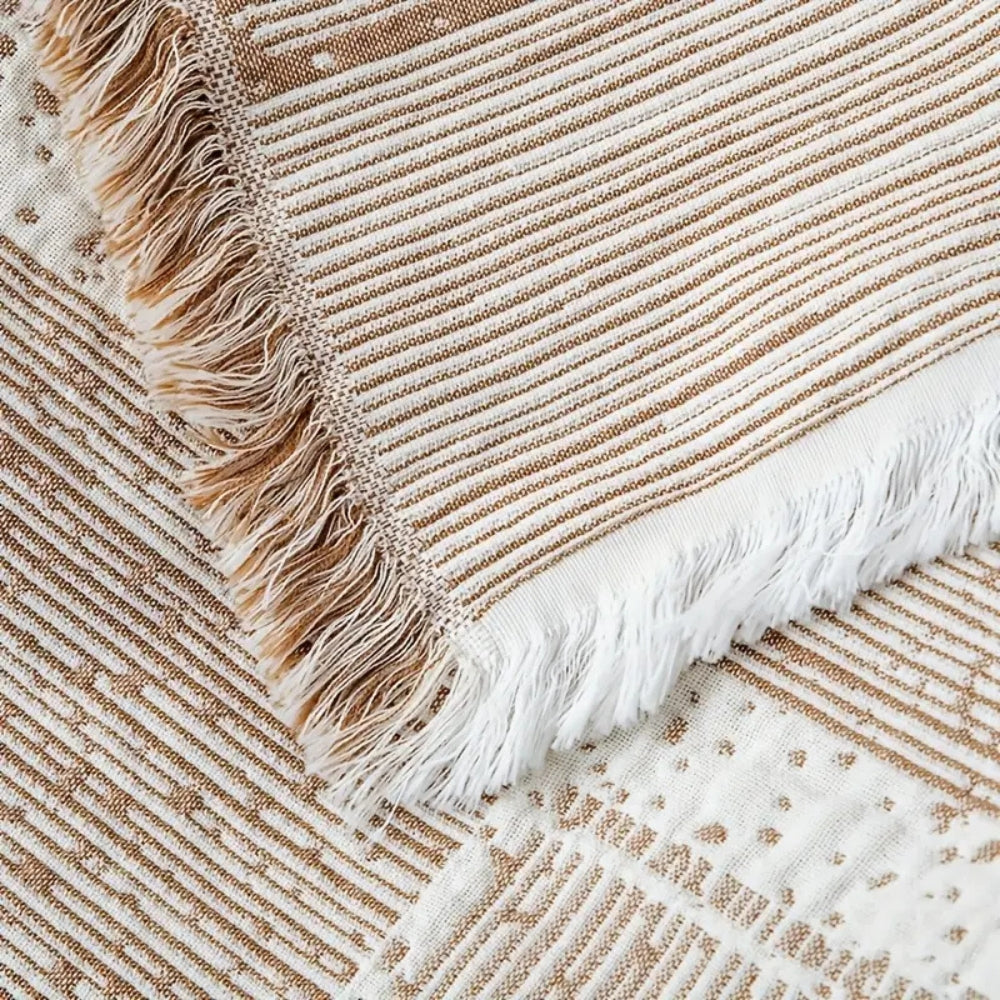 Norvo | Blandet Tone Geometrisk Bomullsteppe