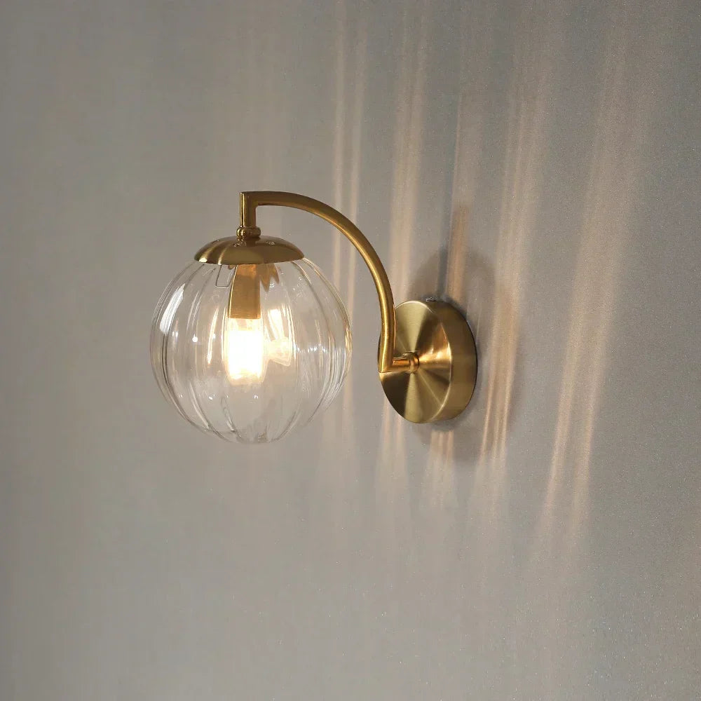 Moderne Glass Vegglampe - Stilig Veggbelysning Laget av Glass for Stue og Gang