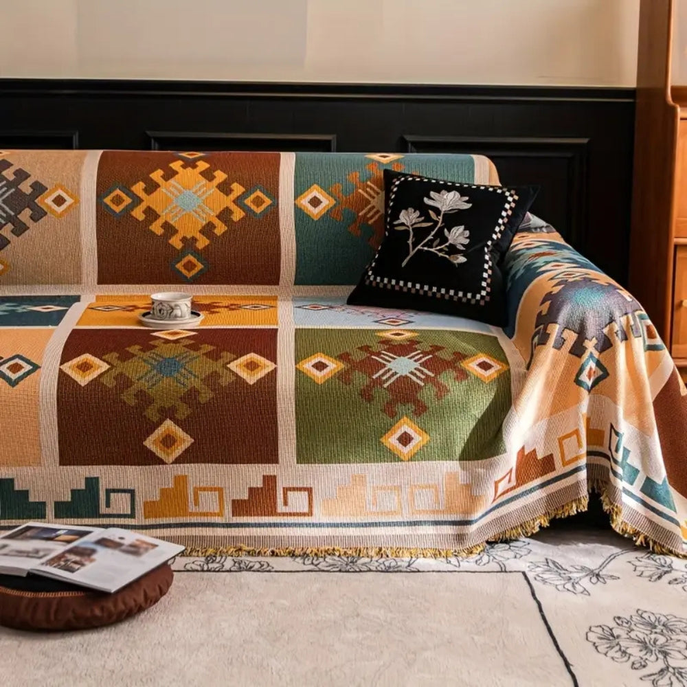 Norvo | Moderne Geometrisk Tribal Sofaputetrekk