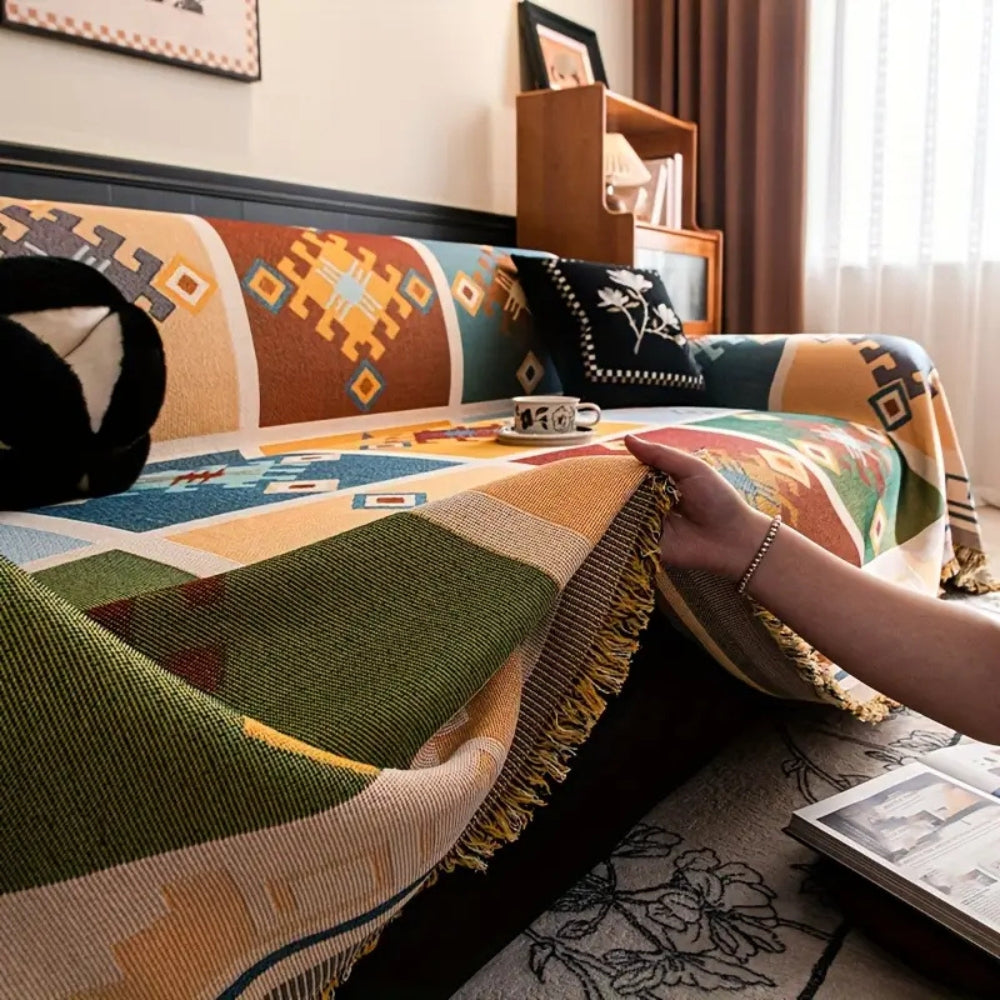 Norvo | Moderne Geometrisk Tribal Sofaputetrekk