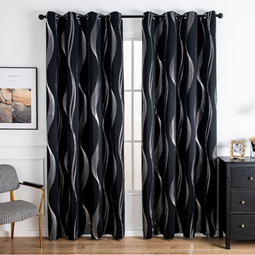 Norvo | Moderne Bølge Mønster Blackout Gardin