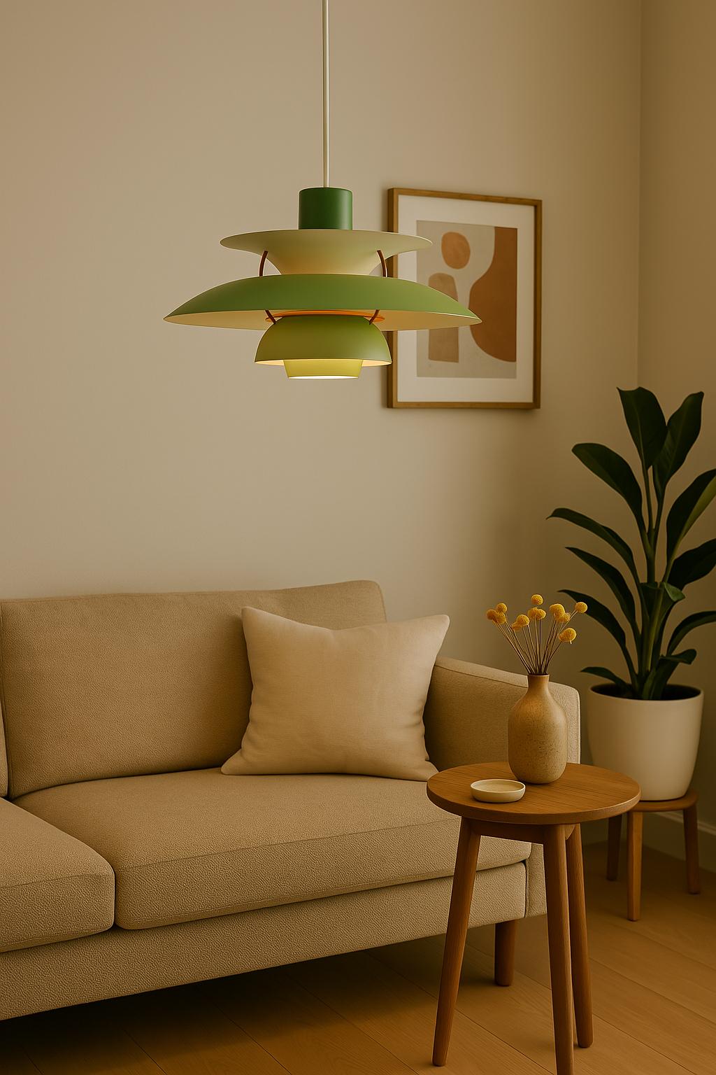Norvo | Moderne LED Taklampe Rund – Dimbar & Holdbar – Stilfull Belysning for Stue, Spisestue & Kontor