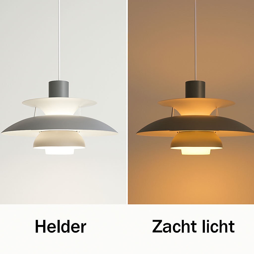 Norvo | Moderne LED Taklampe Rund – Dimbar & Holdbar – Stilfull Belysning for Stue, Spisestue & Kontor