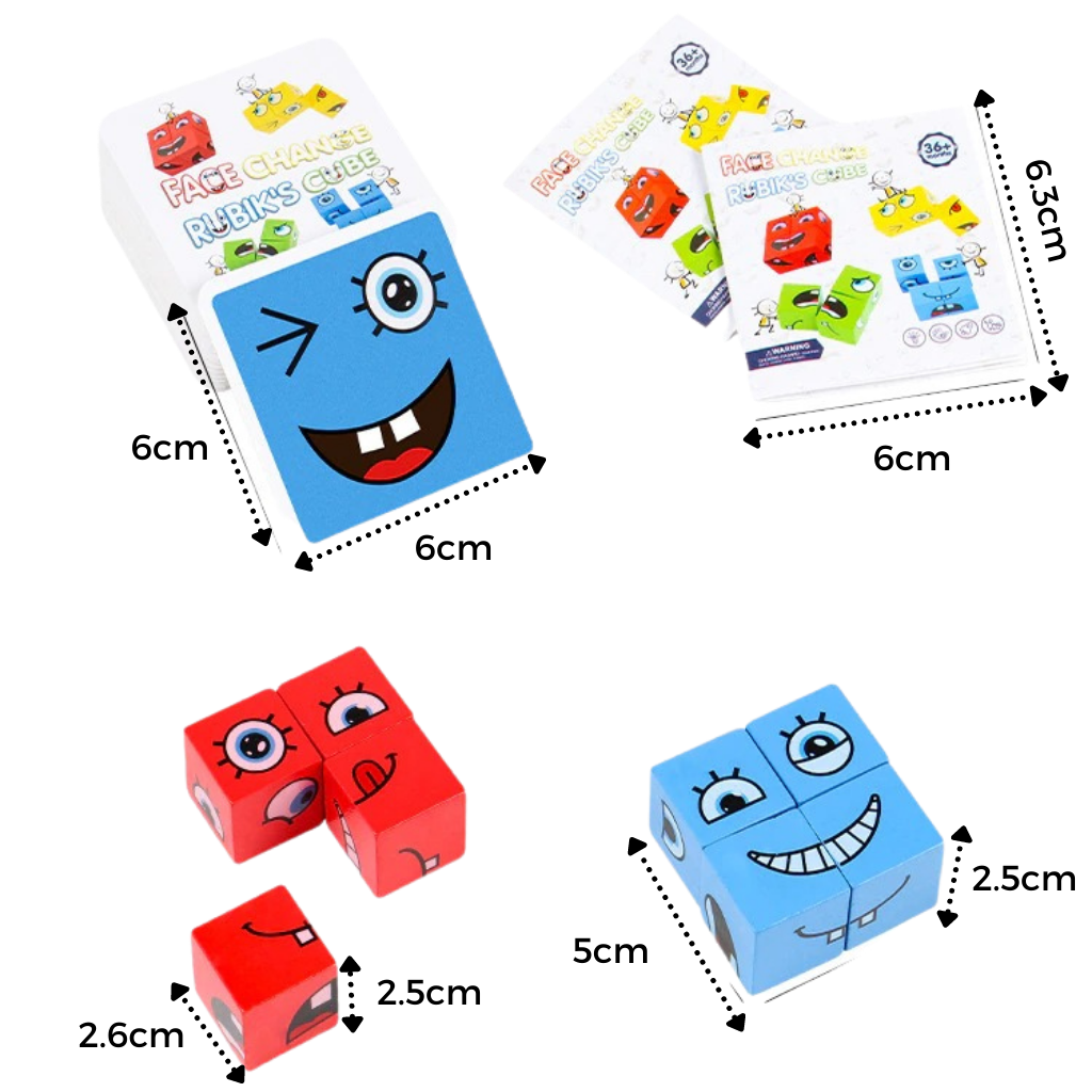Montessori magisk terning emoji-spill