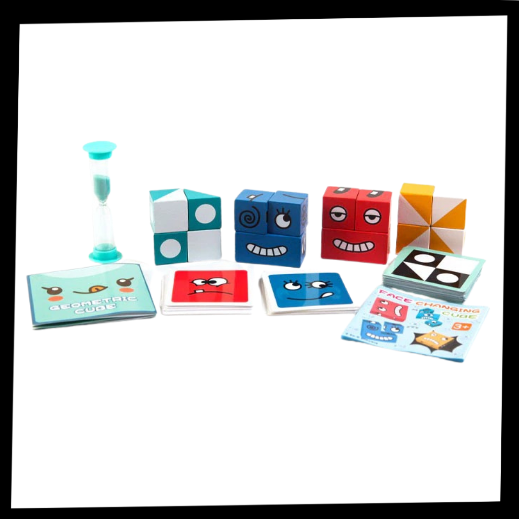 Montessori magisk terning emoji-spill