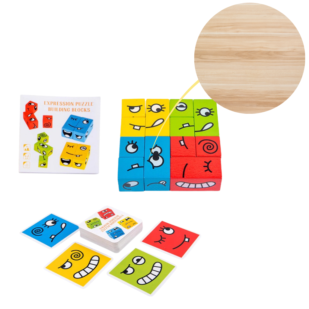 Montessori magisk terning emoji-spill