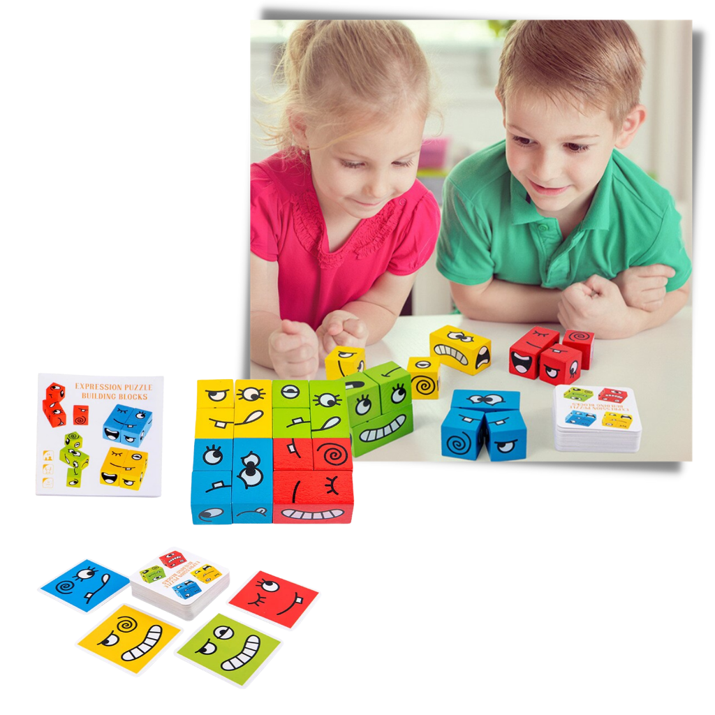 Montessori magisk terning emoji-spill