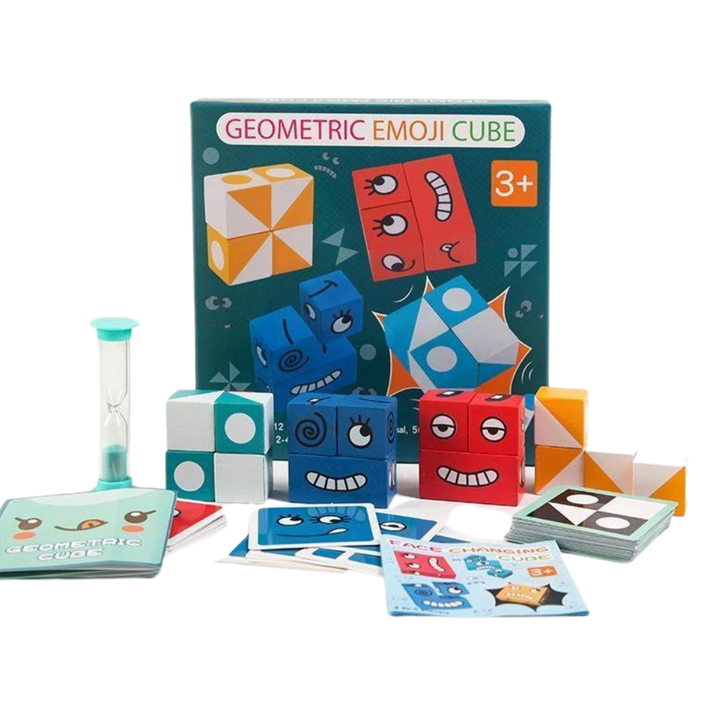Montessori magisk terning emoji-spill