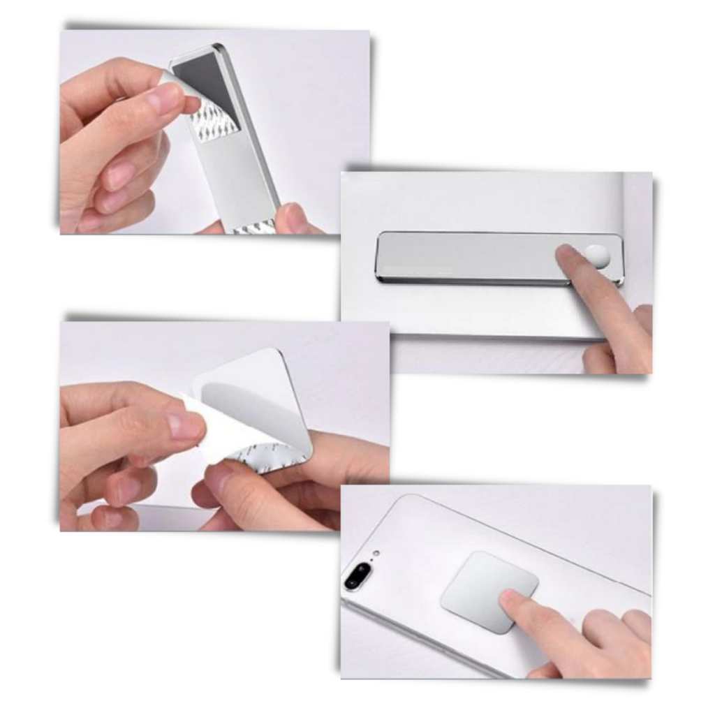Justerbar allsidig telefonholder for laptop