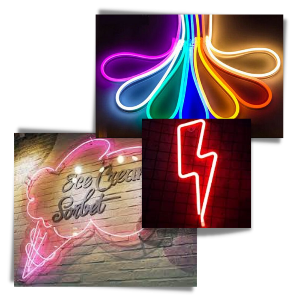 Fargerik neon LED-ledning