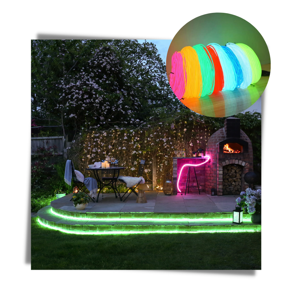 Fargerik neon LED-ledning