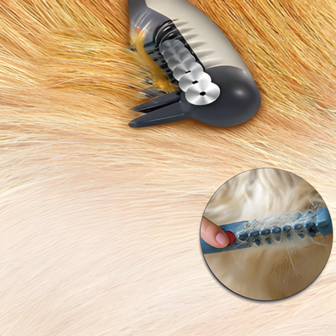 Norvo | Tangle-Free Pet Grooming Brush – Mild og effektiv utredningsbørste for katter og hunder