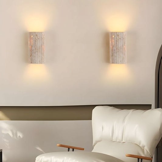 Norvo | Naturlig Stein LED Vegglampe Lys