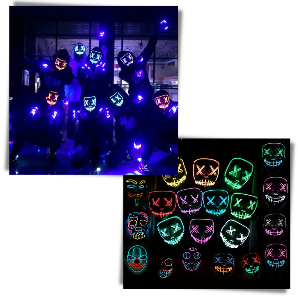 Neon LED maske