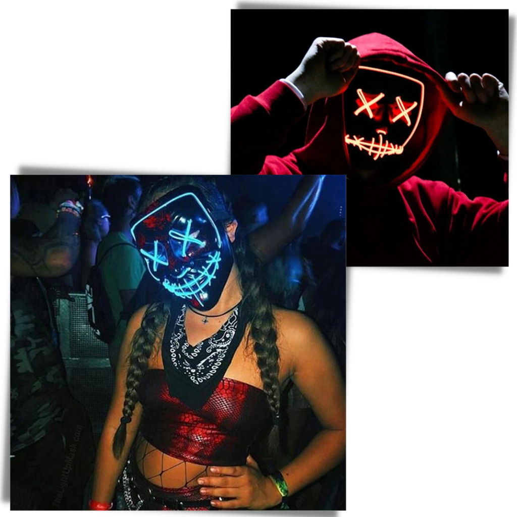 Neon LED maske